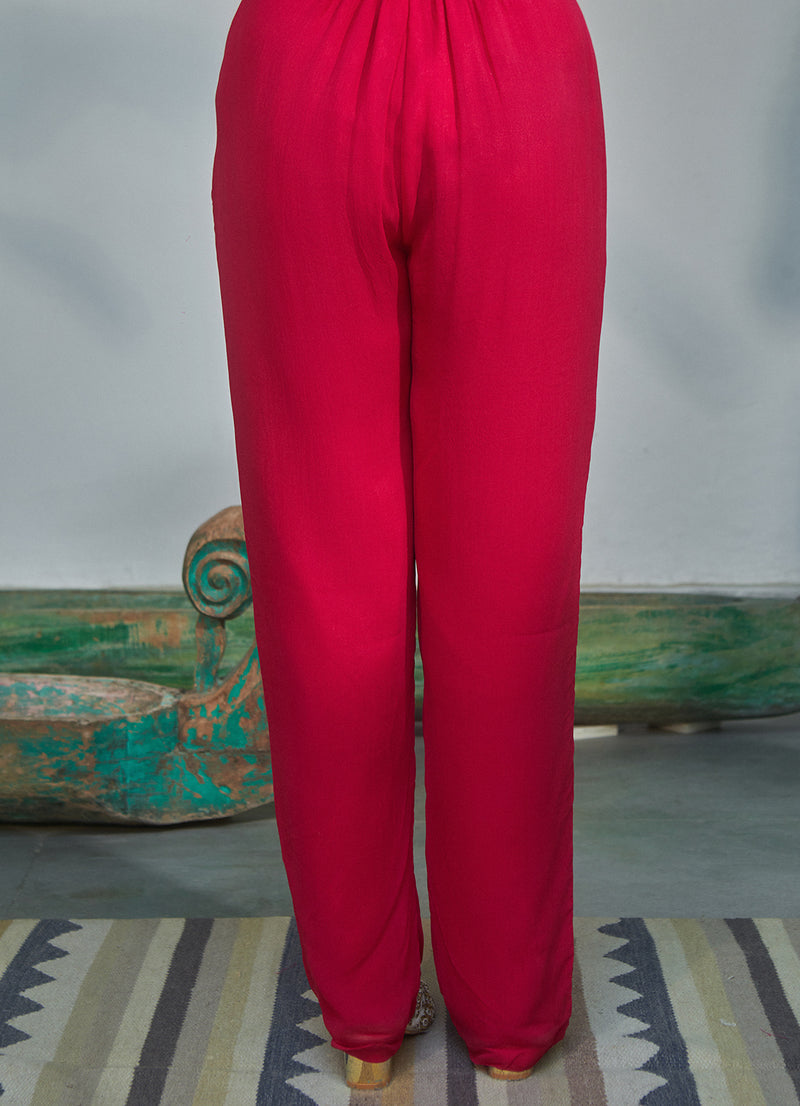 Cister Co Fuchsia Straight Pants - Alaya by Stage3